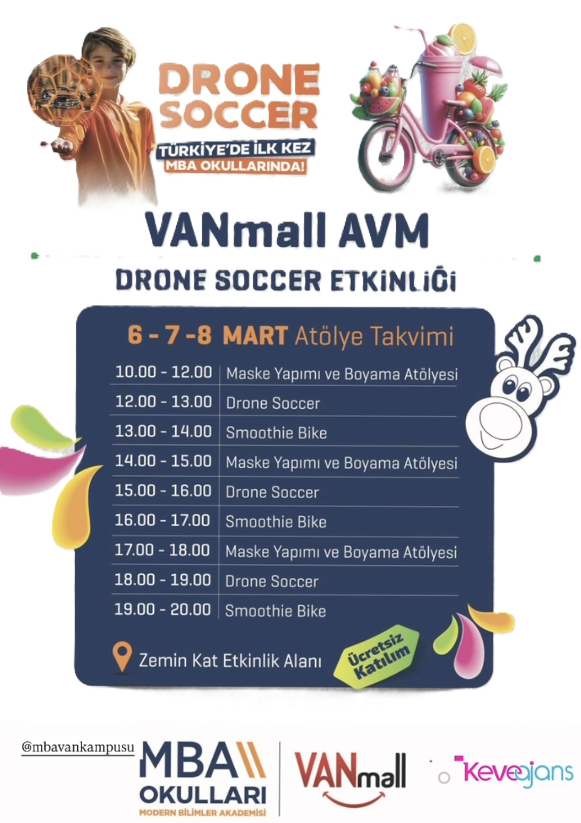 Vanmall AVM Drone Soccer Etkinliğine Davetlisiniz